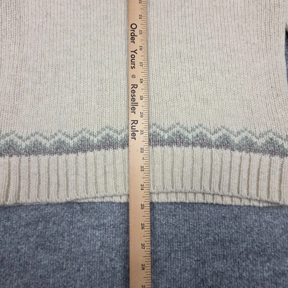 LL Bean Fair Isle Wool Sweater Women's Small Knit Multi Color - Picture 7 of 11